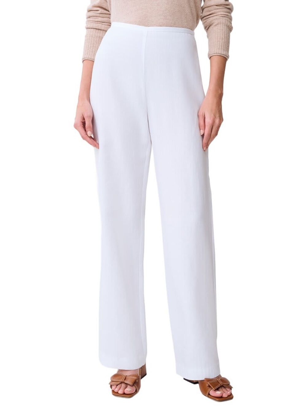 J. McLaughlin Kilian Linen-Blend Pants White Women’s Pants Size 6